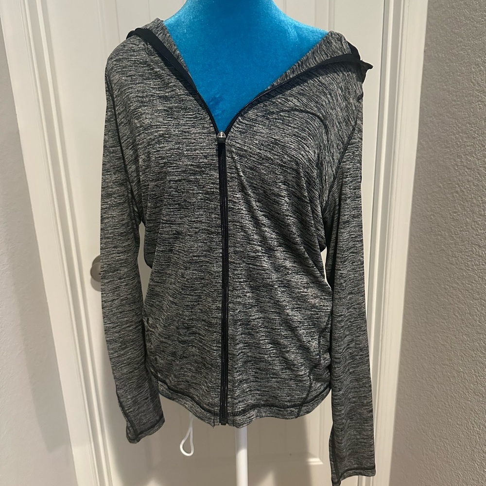 Under Armour HeatGear Gray Full-Zip Hooded Jacket – Men’s Small